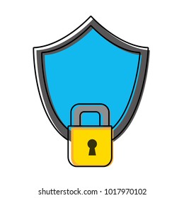 color shield security and protection object to defense