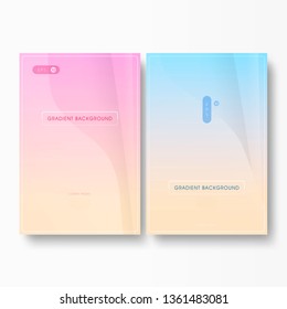 Color Shifting New Gradient Layout/Cover. Minimalist Creative Design Concept Vector Illustration.