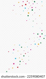 Color Shimmer Vector Transparent Background Shine Pattern. Happy Xmas Star Template. Confetti Vector Transparent Background Texture. Celebrate Christmas Glow Design.