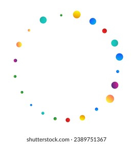 Color Shine Top Vector White Background. Independence Splash Illustration. Effect Dust Pattern. Falling Polka Abstract Design.