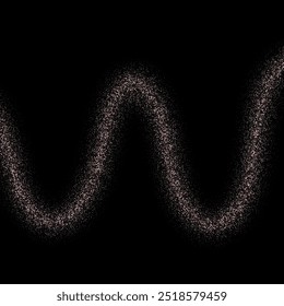 
Color  shiny wave on a black background.
