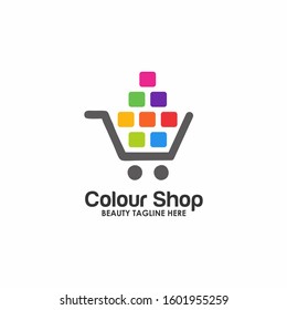 Color Shop Logo simple business