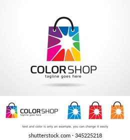 Color Shop Logo Template Design Vector 