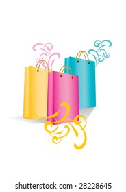 color shopping bag