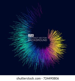 Color short line composition luminous abstract background