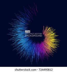 Color short line composition luminous abstract background