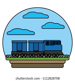 color side train transport wagon technology