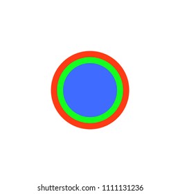 color sign vector symbol