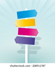 color signpost