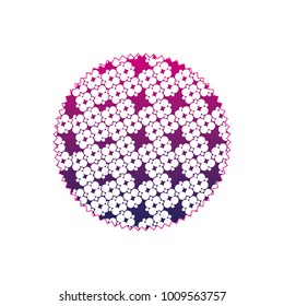 color silhouette circle with creative graphic seamless background decoration