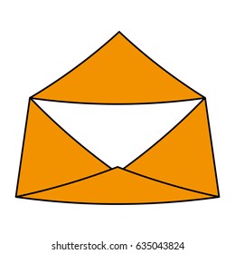 color silhouette image envelope mail opened