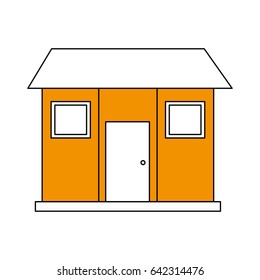 color silhouette image facade comfortable house