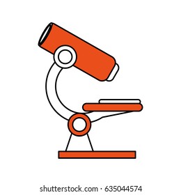 color silhouette image microscope science tool