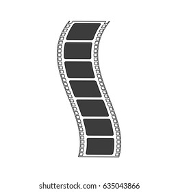 color silhouette image movie tape film icon