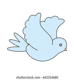 color silhouette image side view dove bird flying