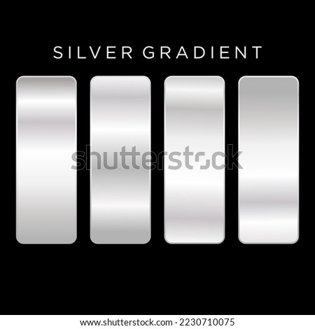 color silver metalic gradient pack  