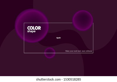 Color simple background. Trendy gradient shape composition eps10 -Vector