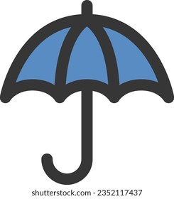 Color simple business single item icon umbrella