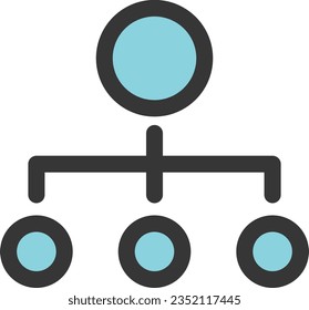 Color simple business single item icon classification