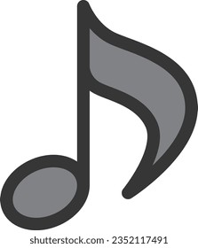 Color simple business single item icon musical note