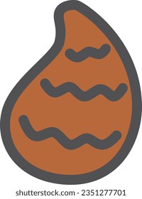 Color simple vegetable single item icon Taro