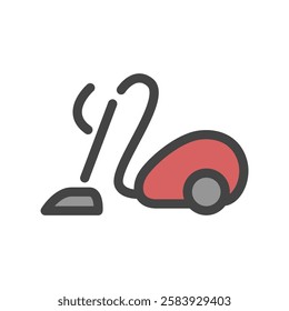 Color single item icon related to daily necessities home appliances Vacuum cleaner