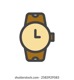 Color single item icon related to daily necessities home appliances Wristwatch