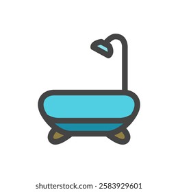 Color single item icon related to daily necessities home appliances bath