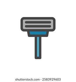 Color single item icon related to daily necessities home appliances shaving