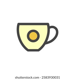 Color single item icon related to daily necessities home appliances cup