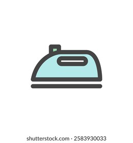 Color single item icon related to daily necessities home appliances Iron