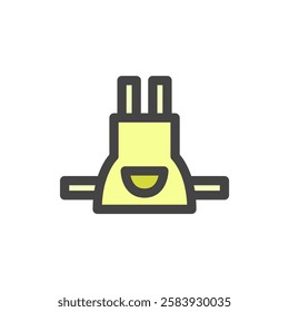 Color single item icon related to daily necessities home appliances Apron