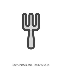 Color single item icon related to daily necessities home appliances fork