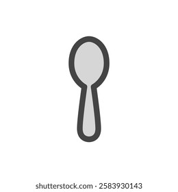 Color single item icon related to daily necessities home appliances spoon