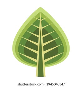 Color single silhouette tree nature vector forest silhouette illustration isolated plant on white background