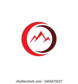 Color Sircle Mountain Logo Design