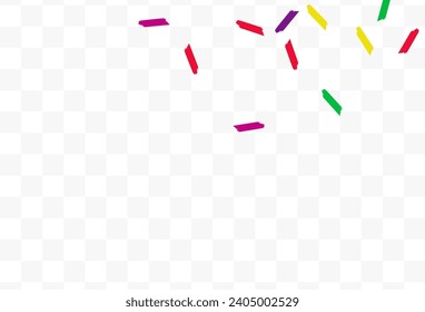 Color Smear Abstract Vector Transparent Background. Christmas Paint Card. Invitation Brush Invitation. Rainbow Shavings Festive Pattern.