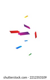 Color Smear Invitación Vector Fondo blanco. La Decoración Confetti Invitation. Patrón de pincel de carnaval. Fondo festivo de pintura arco iris.