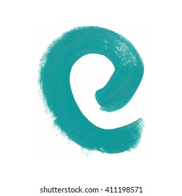 Color smear vector brush stroke. Varnish splash line trace. Abstract shape oil acrylic paint.