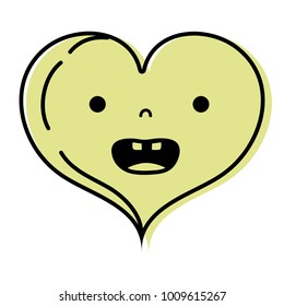 color smile heart love kawaii cartoon