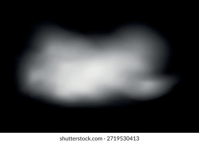 Fondo de efecto de humo de color. Niebla decorativa realista en el aire, vapor, rastrero humo. Diseño de niebla tóxica nublada. Ilustración vectorial de Transparencia.
