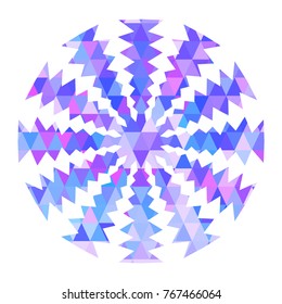 Color snowflake for Christmas and New Year decoration.