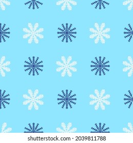 Color snowflakes pattern in doodle technique for design. 