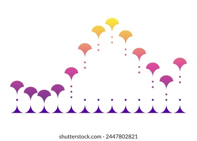 Color sound wave. Audio digital equalizer technology, musical pulse vector Illustration. Voice line waveform or volume level symbol. Curve radio wave