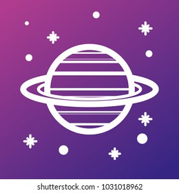 Color Space icon with the image of Saturn