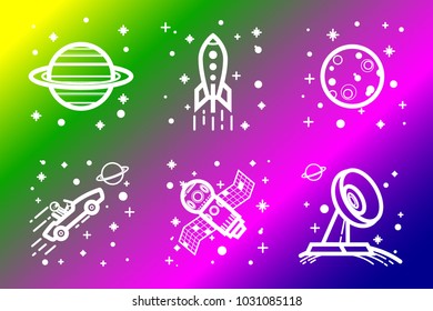 Color space icon set