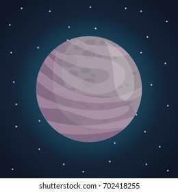color space landscape background with view mercury planet