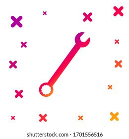 Farbspanner-Symbol einzeln auf weißem Hintergrund. Gradient zufällige dynamische Formen. Vektorillustration-Illustration