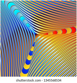 Color spectrum gradient background. Hypnotic trance texture. Visual bright and shining abstraction. Psychedelic glossy illustration.