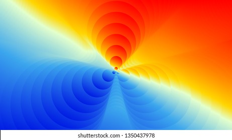 Color spectrum gradient background. Hypnotic trance texture. Visual bright and shining abstraction. Psychedelic glossy illustration.